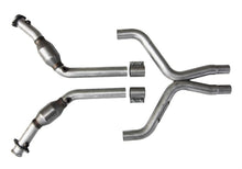 Load image into Gallery viewer, BBK 11-14 Mustang 3.7 V6 High Flow X Pipe With Catalytic Converters - 2-1/2