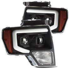 Load image into Gallery viewer, AlphaRex 880179 - 09-14 Ford F-150 LUXX LED Proj Headlights Plank Style Black w/Activ Light/Seq Signal/DRL