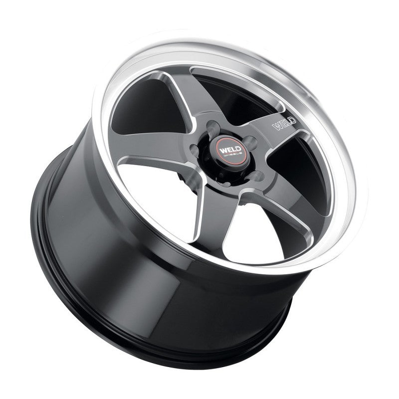 Weld S15588022P15 - S155 18x8 Ventura Drag 5x120 ET15 BS5.1 Gloss BLK MIL DIA 78.1