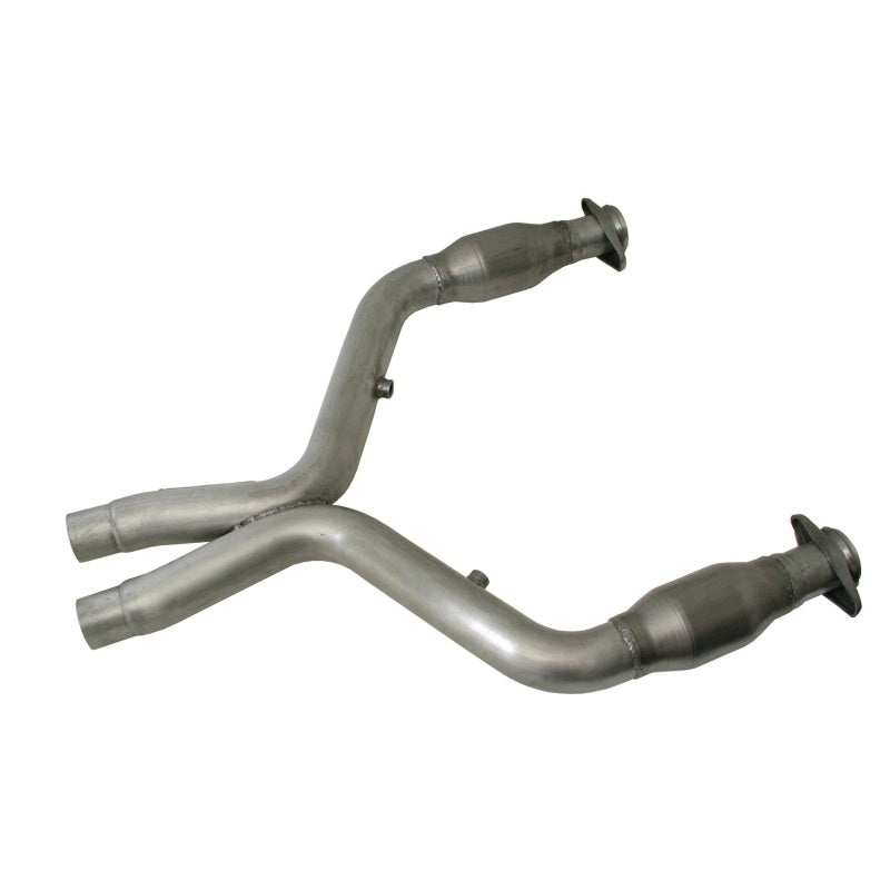 BBK 1658 FITS 11-14 Mustang 5.0 Short Mid X Pipe With Catalytic Converters 3.0 For Long Tube Headers