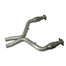 Load image into Gallery viewer, BBK 1658 FITS 11-14 Mustang 5.0 Short Mid X Pipe With Catalytic Converters 3.0 For Long Tube Headers