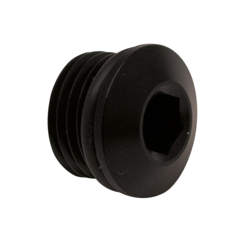 DeatschWerks 6-02-0717-B FITS 6AN ORB Male Plug Low Profile Internal Allen/Hex (Incl O-Ring)Anodized Matte Black