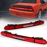 ANZO 321348 FITS 08-10 Dodge Challenger LED TaillightsRed/Clear w/Sequential Turn Signal