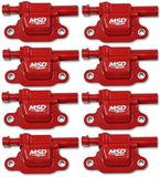 MSD 82668  -  Coil Red Square GM V8 2014-Up 8pk