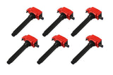 Blaster Direct Ignition Coil Set; Direct Bolt-In Replacement; Red; 6-Pk;