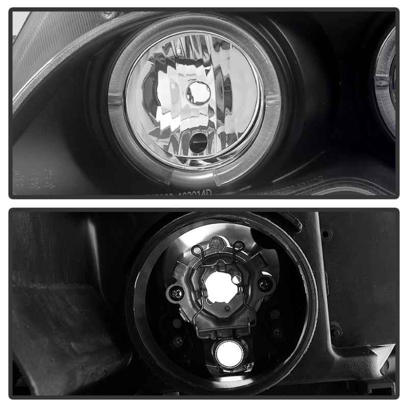 SPYDER 5042415 - Spyder BMW E46 3-Series 02-05 4DR Projector Headlights 1PC LED Halo Blk PRO-YD-BMWE4602-4D-AM-BK