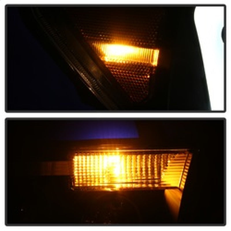 SPYDER 9027888 - Xtune Toyota Tundra 07-13 LED Light Bar Projector Headlights Black PRO-JH-TTU07-LED-BK