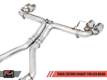 Load image into Gallery viewer, AWE Tuning 3020-43085 FITS 2019+ BMW M340i (G20) Track Edition Exhaust - Quad Diamond Black Tips