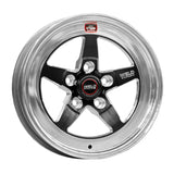 Weld 71MB-508A55A - S71 15x8 / 5x4.5 BP / 5.5in. BS Black Wheel (Medium Pad) Non-Beadlock