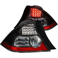 Load image into Gallery viewer, ANZO - [product_sku] - ANZO 2004-2005 Honda Civic LED Taillights Black - Fastmodz