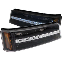 Load image into Gallery viewer, ANZO - [product_sku] - ANZO 2003-2006 Chevrolet Silverado 1500 LED Parking Lights Black w/ Amber Reflector - Fastmodz