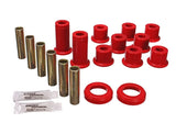 Energy Suspension 3.2129R - 82-04 GM S-10/S-15 Pickup 2WD / 82-04 S-10 Blazer Red Rear Leaf Spring Bushing Set