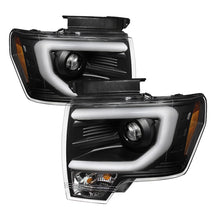 Load image into Gallery viewer, SPYDER 5077592 - Spyder Ford F150 09-14 Projector Headlights Halogen Model- Light Bar DRL Blk PRO-YD-FF15009-LBDRL-BK