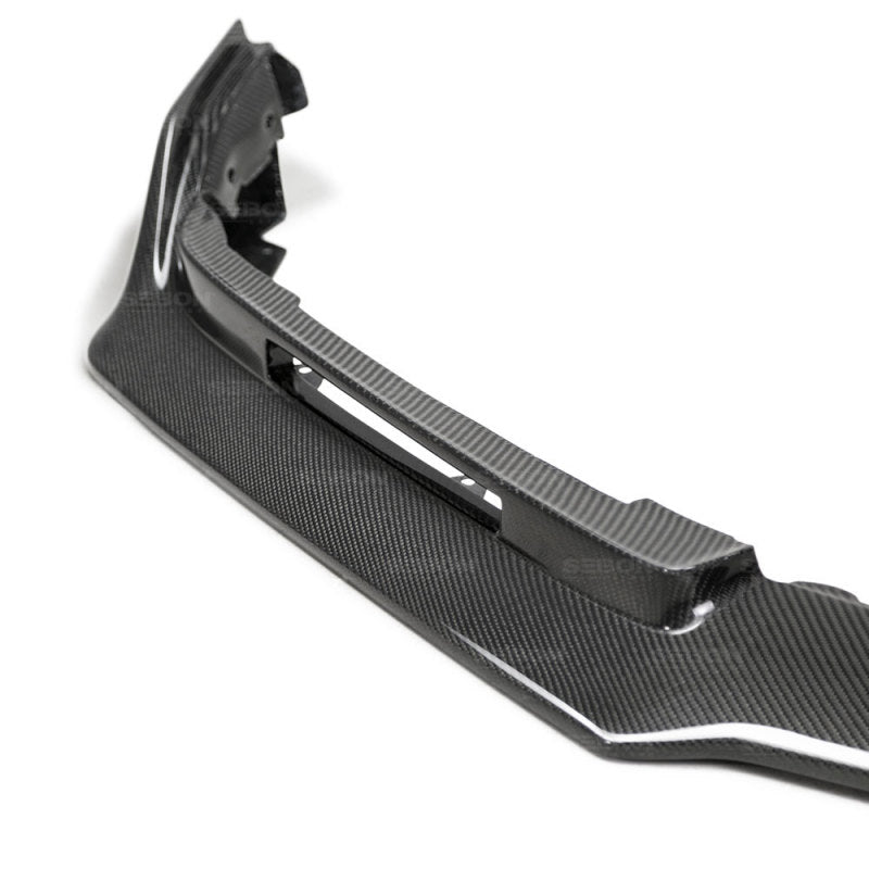 Seibon FL17HDCVR-TA FITS 2017 Honda Civic Type-R TA-Style Gloss Carbon Fiber Front Bumper Lip