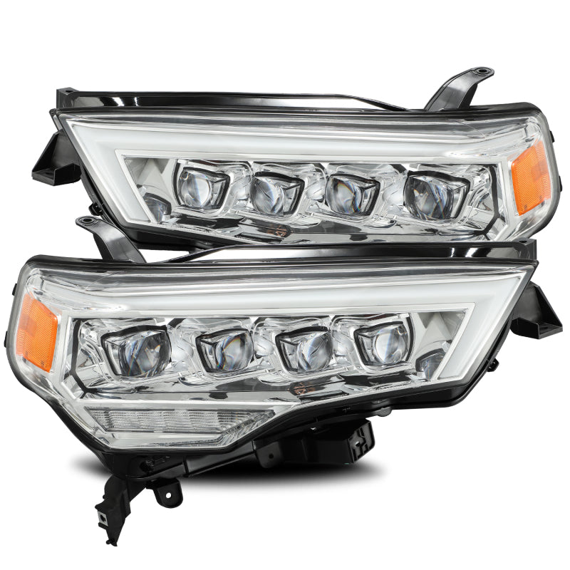 AlphaRex 880724 FITS 14-20 Toyota 4Runner NOVA LED Projector Headlights Plank Style Chrome w/Activation Light