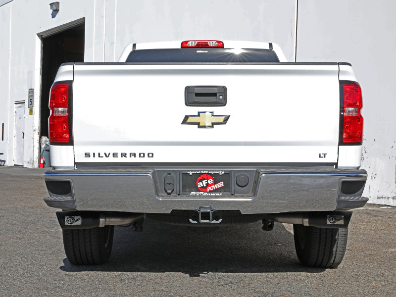 aFe 49-34132-B FITS Gemini XV 3in 304 SS Cat-Back Exhaust w/ Cutout 14-19 GM Trucks 4.3L/5.3L w/ Black Tips
