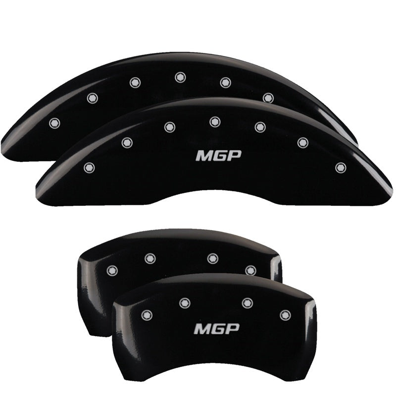 MGP 10202SMB2YL FITS 4 Caliper Covers Engraved Front 2015/Mustang Engraved Rear 2015/Bar & Pony ylw finish black ch