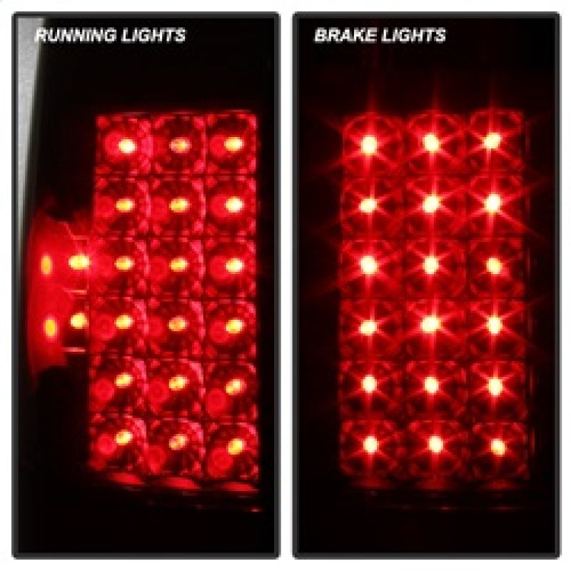 SPYDER 9027642 - Xtune Ford F250/350/450/550 Super Duty 99-07 LED Tail Lights Black Smoke ALT-JH-FF15097-LED-BKSM