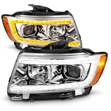 Load image into Gallery viewer, ANZO 111569 - FITS: 11-13 Jeep Grand Cherokee (Factory Halogen Only) Projector Headlights w/Light Bar Swchbk Chrome