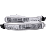 ANZO 511007 FITS: 1992-1993 Honda Accord Euro Parking Lights Chrome