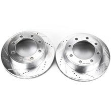 Load image into Gallery viewer, Power Stop 00-05 Ford Excursion Front Evolution Drilled &amp; Slotted Rotors - Pair - free shipping - Fastmodz