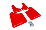 Rally Armor MF5-UR-RD/WH FITS: 2003-2008 Subaru Forester UR Red Mud Flap w/ White Logo