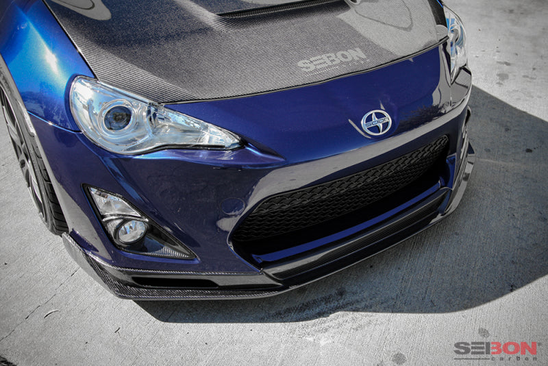 Seibon FL1213SCNFRS-KC FITS 12-13 BRZ/FRS KC Style Carbon FIber Front Lip