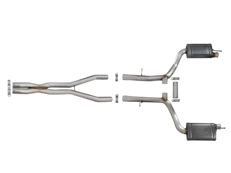 aFe 49-32060 FITS MACH Force-Xp 304 SS Cat-Back Exhaust 15-16 Dodge Challenger V8-5.7L