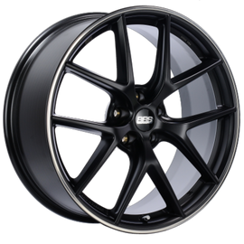BBS CI2201BPO - CI-R 19x9 5x112 ET42 Satin Black Polished Rim Protector Wheel -82mm PFS/Clip Required