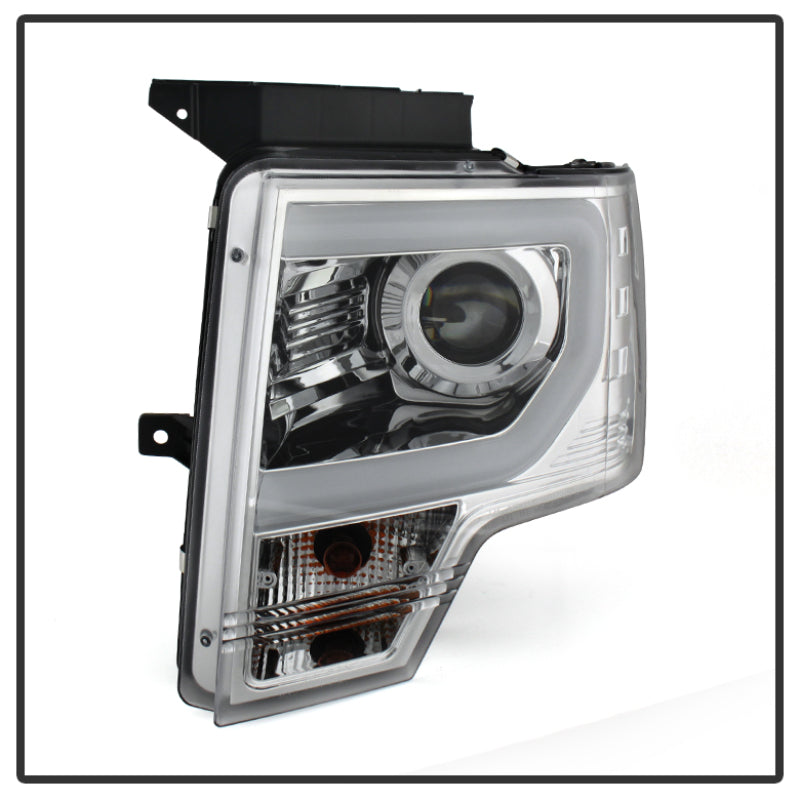 SPYDER 5077639 - Spyder Ford F150 13-14 Projector Fctry Xenon Model- Light Bar DRL Chrm PRO-YD-FF15013-LBDRL-HID-C