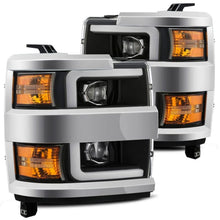 Load image into Gallery viewer, AlphaRex 880224 FITS 15-19 Chevy 2500HD PRO-Series Proj Headlights Plank Style Blk w/Activ Light/Seq Signal/DRL