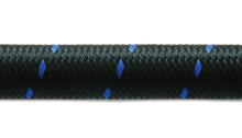 Load image into Gallery viewer, Vibrant -8 AN Two-Tone Black/Blue Nylon Braided Flex Hose (10 foot roll)