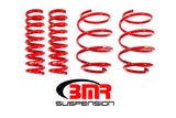 BMR Suspension SP041R - BMR 16-17 6th Gen Camaro V8 Performance Version Lowering Springs (Set Of 4) Red