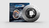 SHW Performance BRR43504 -  -SHW 20-21 BMW X3 M 3.0L Right Rear Cross-Drilled Lightweight Brake Rotor
