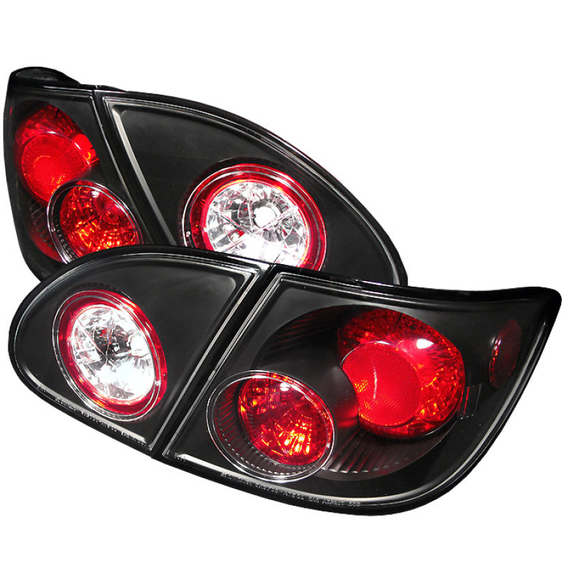 SPYDER 5007339 - Spyder Toyota Corolla 03-08 Euro Style Tail Lights Black ALT-YD-TC03-BK