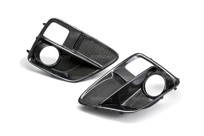 Seibon FLS15SBIMP FITS 15-17 Subaru Impreza WRX/STi Carbon Fiber Fog Light Surrounds (pair)