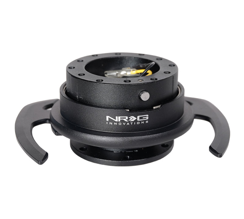 NRG SRK-700BK - Quick Release Kit Gen 4.0 Black Body / Black Ring w/ Handles