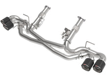 Load image into Gallery viewer, aFe 49-34127NM-B FITS MACH Force-Xp 3in to 2-1/2in 304SS Cat-Back (No Muff.) 2020 Chevy Corvette (C8) 6.2L - Black Tip