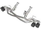 aFe 49-34127NM-C FITS MACH Force-Xp 3in to 2-1/2in 304SS Cat-Back (No Muff.) 2020 Chevy Corvette 6.2L - Carbon Tip