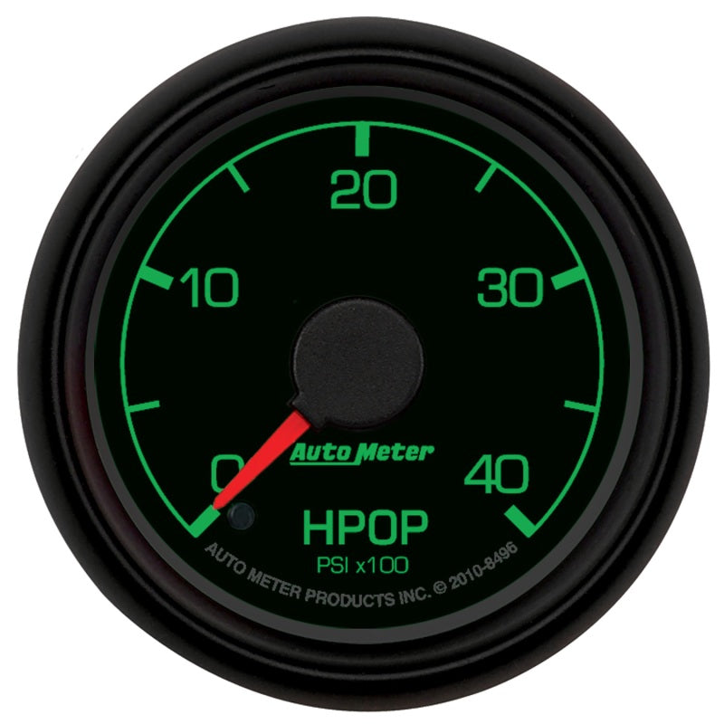 AutoMeter 8496 - Autometer Factory Match Ford 52.4mm Full Sweep Electronic 0-4000 PSI Diesel HPOP Pressure Gauge