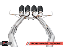 Load image into Gallery viewer, AWE Tuning 3020-43081 FITS 14-19 Chevy Corvette C7 Z06/ZR1 Track Edition Axle-Back Exhaust w/Black Tips