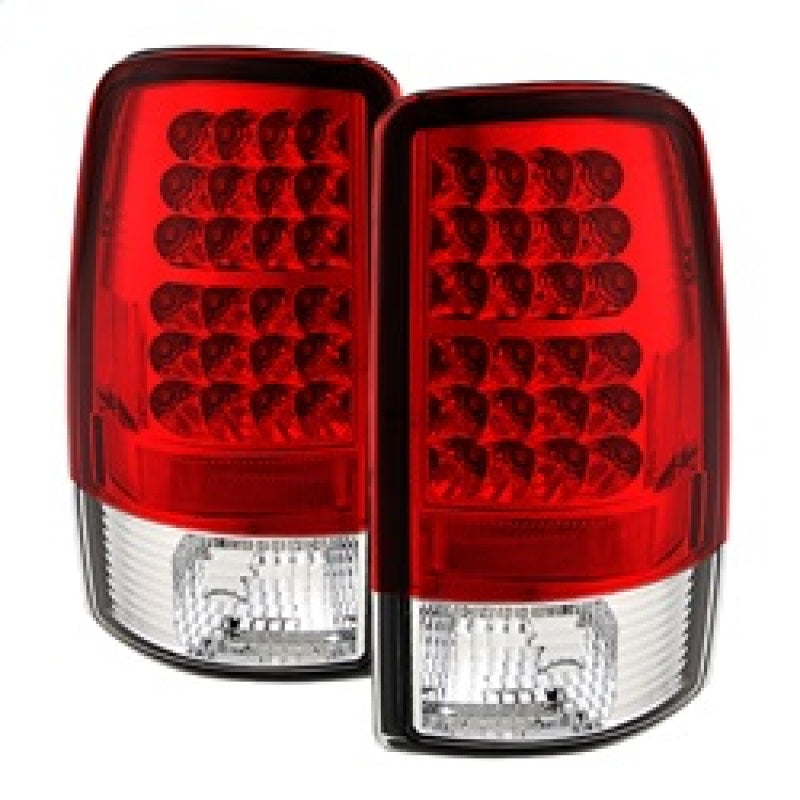 SPYDER 5001542 - Spyder Chevy Suburban/Tahoe 1500/2500 00-06 LED Tail Lights Red Clear ALT-YD-CD00-LED-RC