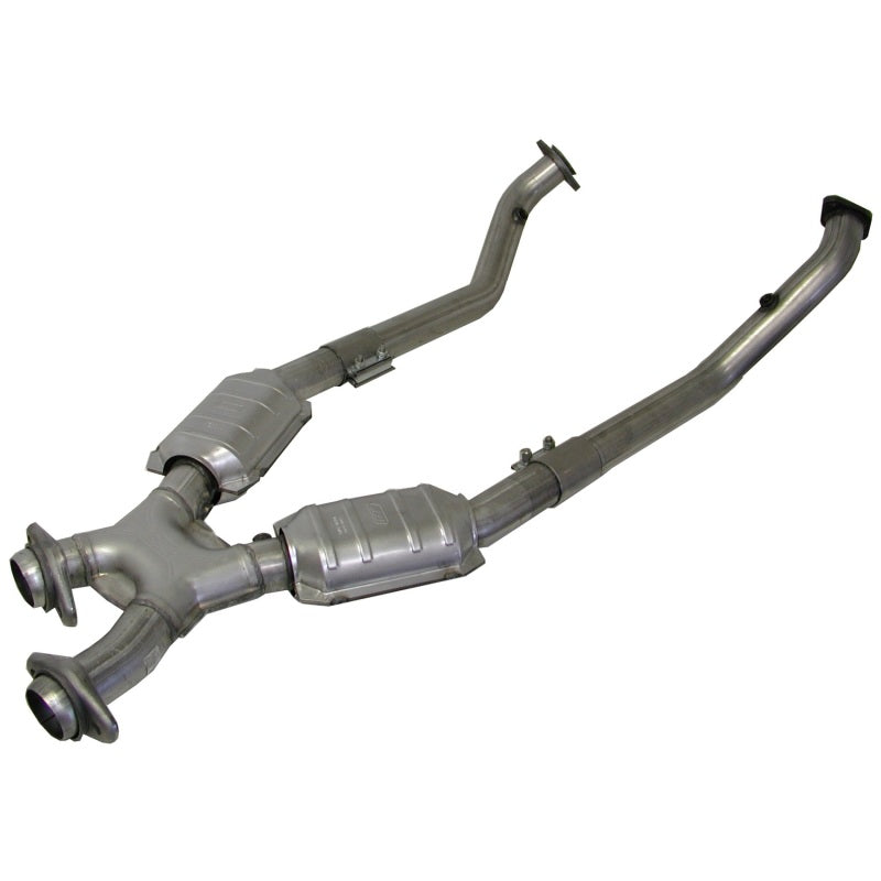 BBK 1666 FITS 96-98 Mustang 4.6 GT High Flow X Pipe With Catalytic Converters2-1/2