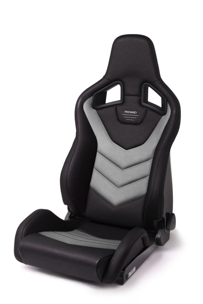 Recaro 410.1GT.3166 - Sportster GT Driver SeatBlack Vinyl/Cloud Grey Suede