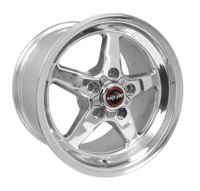 Race Star 92 Drag Star 15x10.00 5x4.75bc 7.25bs Direct Drill Polished Wheel - free shipping - Fastmodz