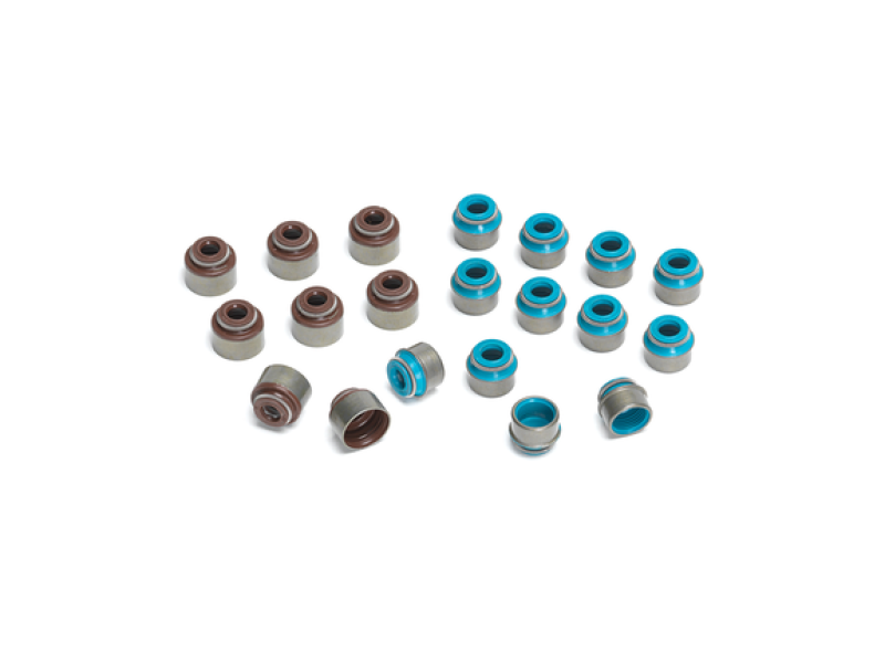 Supertech VS-M6.6E-8 - Mitsubishi 6.6mm Viton Exhaust Valve Stem Seal (STD Size)Set of 8