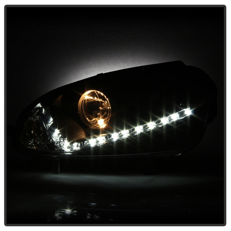 SPYDER 5017529 - Spyder Volkswagen GTI 06-09/Jetta 06-09 Xenon/HID Model OnlyDRL Black PRO-YD-VG06-HID-DRL-BK
