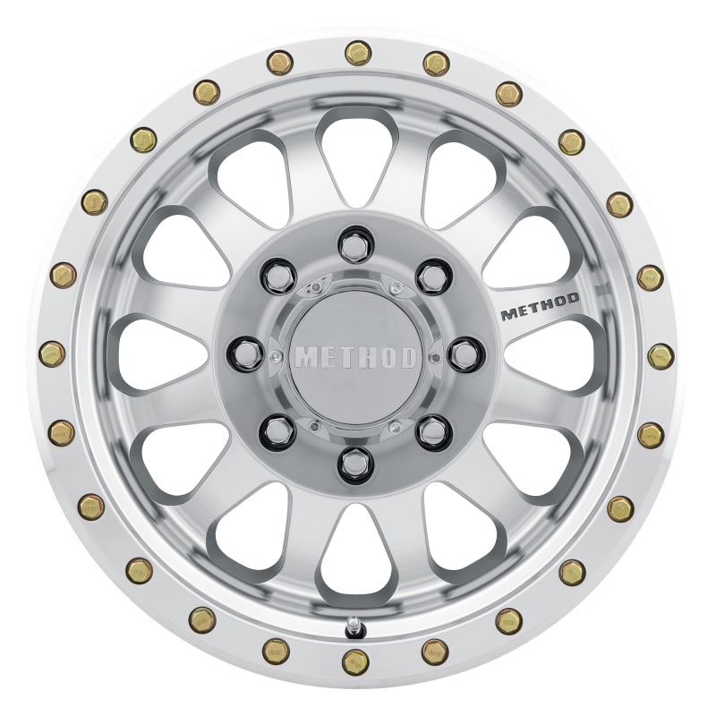 Method Wheels MR30478580300 - Method MR304 Double Standard 17x8.5 0mm Offset 8x6.5 130.81mm CB Machined/Clear Coat Wheel
