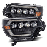 AlphaRex 880753 - 12-15 Toyota Tacoma NOVA LED Proj Headlights Plank Style Black w/Activ Light/Seq Signal/DRL