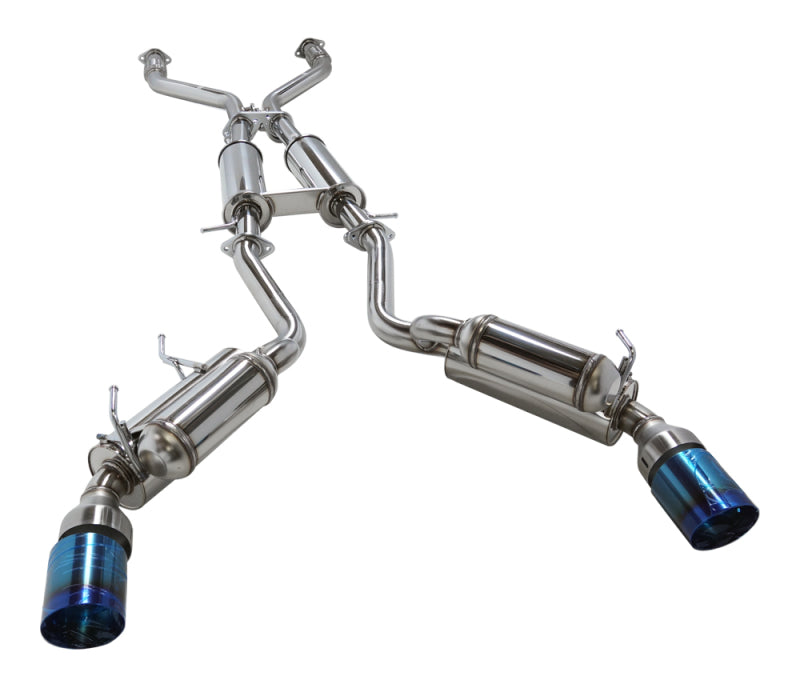 HKS 32009-BN004 - 09+ 370z Dual Hi-Power Titanium Tip Catback Exhaust (requires removal of emissions canister shie